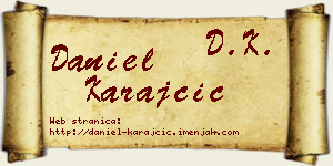 Daniel Karajčić vizit kartica